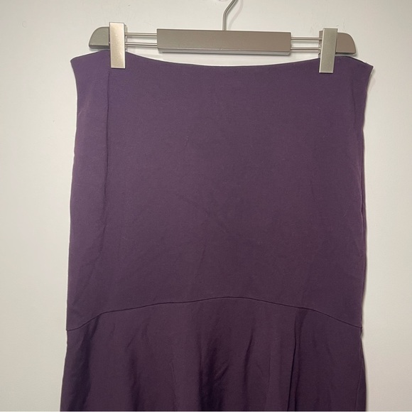 Ann Taylor Women’s Purple Ruffle Hem High-Low Skirt US 12 Career Chic Office - Picture 3 of 9